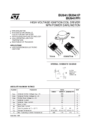 Datasheet BU941PFI manufacturer STMicroelectronics