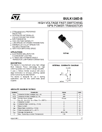 Datasheet BULK128D-B manufacturer STMicroelectronics