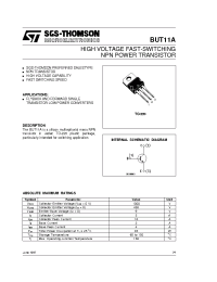 Datasheet BUT11A manufacturer STMicroelectronics