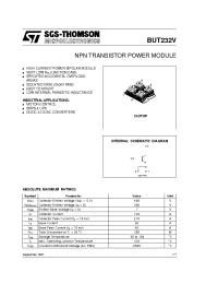 Datasheet BUT232V manufacturer STMicroelectronics