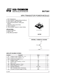 Datasheet BUT30V manufacturer STMicroelectronics