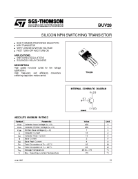 Datasheet BUV28 manufacturer STMicroelectronics