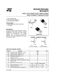 Datasheet BUV48CFI manufacturer STMicroelectronics