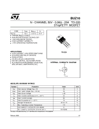Datasheet BUZ10 manufacturer STMicroelectronics