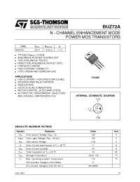 Datasheet BUZ72A manufacturer STMicroelectronics