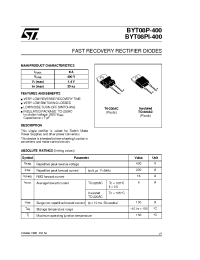 Datasheet BYT08P-400 manufacturer STMicroelectronics