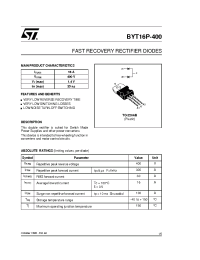 Datasheet BYT16 manufacturer STMicroelectronics