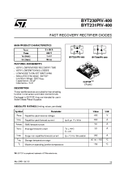 Datasheet BYT230PIV-400 manufacturer STMicroelectronics