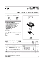 Datasheet BYT261PIV-1000 manufacturer STMicroelectronics