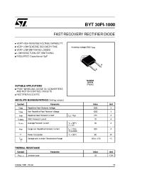 Datasheet BYT30PI manufacturer STMicroelectronics