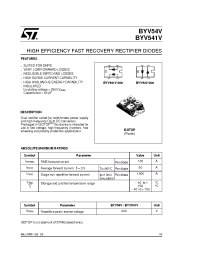 Datasheet BYV541V-200 manufacturer STMicroelectronics