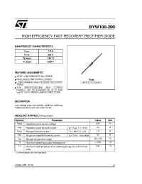 Datasheet BYW100-200 manufacturer STMicroelectronics