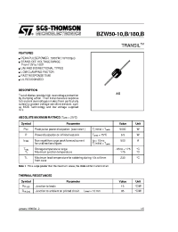 Datasheet BZW50-100 manufacturer STMicroelectronics
