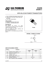 Datasheet D44H8 manufacturer STMicroelectronics