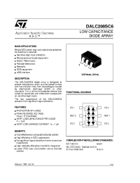 Datasheet DALC208SC6 manufacturer STMicroelectronics