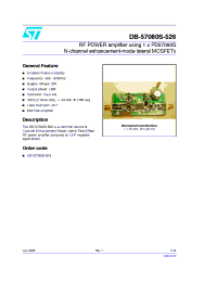 Datasheet DB-57060S-526 manufacturer STMicroelectronics