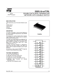 Datasheet DDR110-27T7RL manufacturer STMicroelectronics