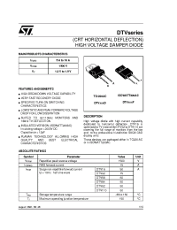Datasheet DTV110F manufacturer STMicroelectronics