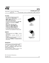 Datasheet EFS21TL5 manufacturer STMicroelectronics