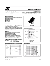 Datasheet EMIF01-10005W5 manufacturer STMicroelectronics