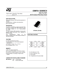 Datasheet EMIF01-5250 manufacturer STMicroelectronics