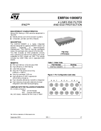 Datasheet EMIF04-10006F2 manufacturer STMicroelectronics