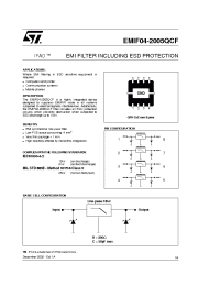 Datasheet EMIF04-2005QCF manufacturer STMicroelectronics