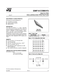 Datasheet EMIF10-COM01F2 manufacturer STMicroelectronics