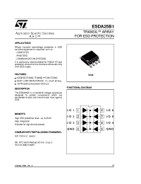 Datasheet ESDA25B1 manufacturer STMicroelectronics