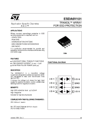 Datasheet ESDA6V1U1 manufacturer STMicroelectronics