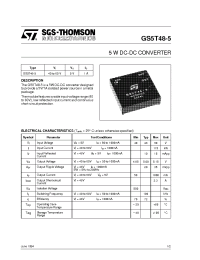 Datasheet GS5T48-5 manufacturer STMicroelectronics