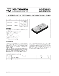 Datasheet GS-R51515S manufacturer STMicroelectronics