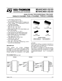 Datasheet HC4052 manufacturer STMicroelectronics