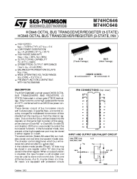 Datasheet HC646 manufacturer STMicroelectronics