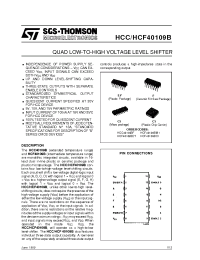 Datasheet HCC40109B manufacturer STMicroelectronics