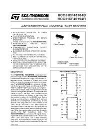 Datasheet HCC40194BC1 manufacturer STMicroelectronics