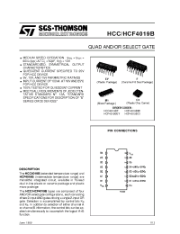 Datasheet HCC4019B manufacturer STMicroelectronics