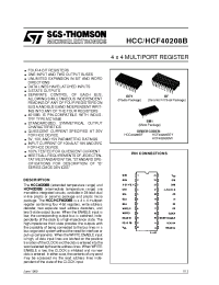 Datasheet HCC40208B manufacturer STMicroelectronics