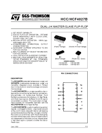 Datasheet HCC4027B manufacturer STMicroelectronics