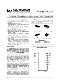 Datasheet HCC4035B manufacturer STMicroelectronics