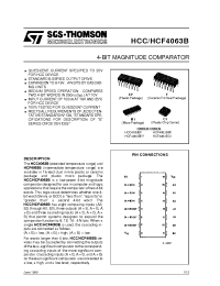 Datasheet HCC4063B manufacturer STMicroelectronics