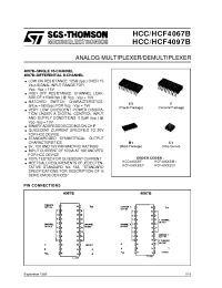 Datasheet HCC4067 manufacturer STMicroelectronics