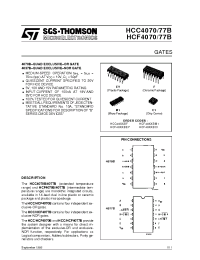 Datasheet HCC4070B manufacturer STMicroelectronics