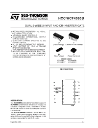 Datasheet HCC4085BF manufacturer STMicroelectronics