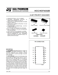 Datasheet HCC4532B manufacturer STMicroelectronics