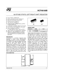 Datasheet HCF40100M013TR manufacturer STMicroelectronics