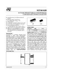 Datasheet HCF40102 manufacturer STMicroelectronics