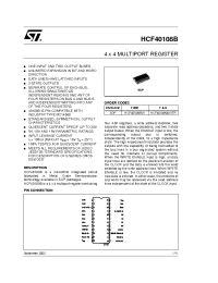 Datasheet HCF40108 manufacturer STMicroelectronics
