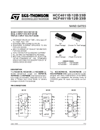 Datasheet HCF4011M013T manufacturer STMicroelectronics