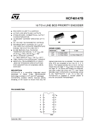 Datasheet HCF40147M013TR manufacturer STMicroelectronics